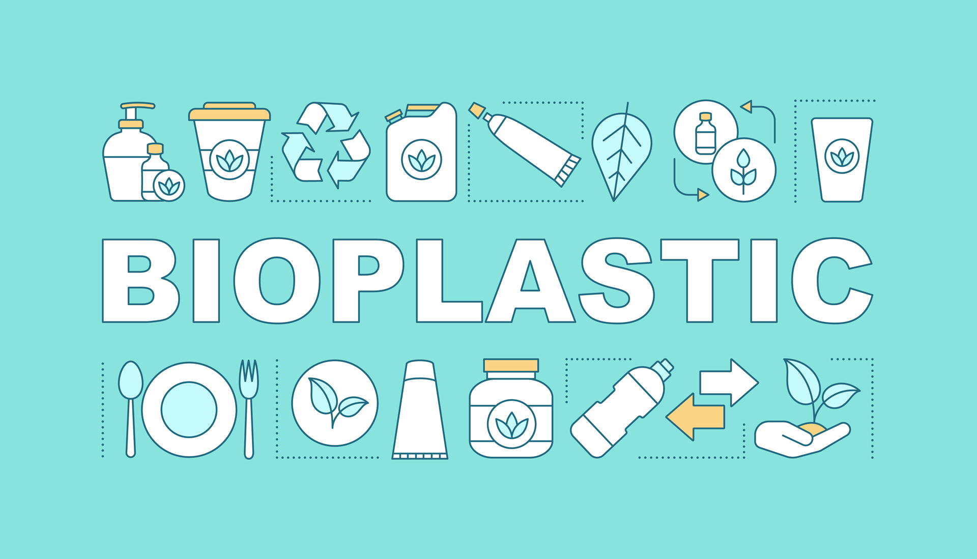 bioplastiche illustrazione